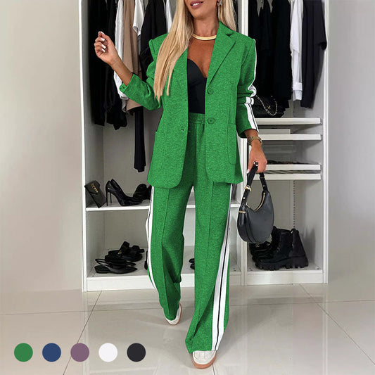 ✨New Arrival 50% OFF✨Women's 2-piece casual blazer and sweatpants set✈️free shipping